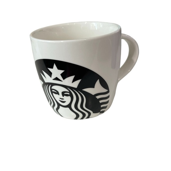 Starbucks 14 Ounce Coffee mug Siren Mermaid  Mug White Ceramic Barrel 2017 - Picture 1 of 6